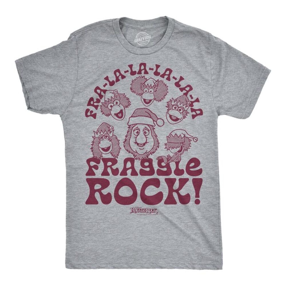 Mens T Shirt Fra La La La Christmas Jim Henson's Fraggle Rock Tee